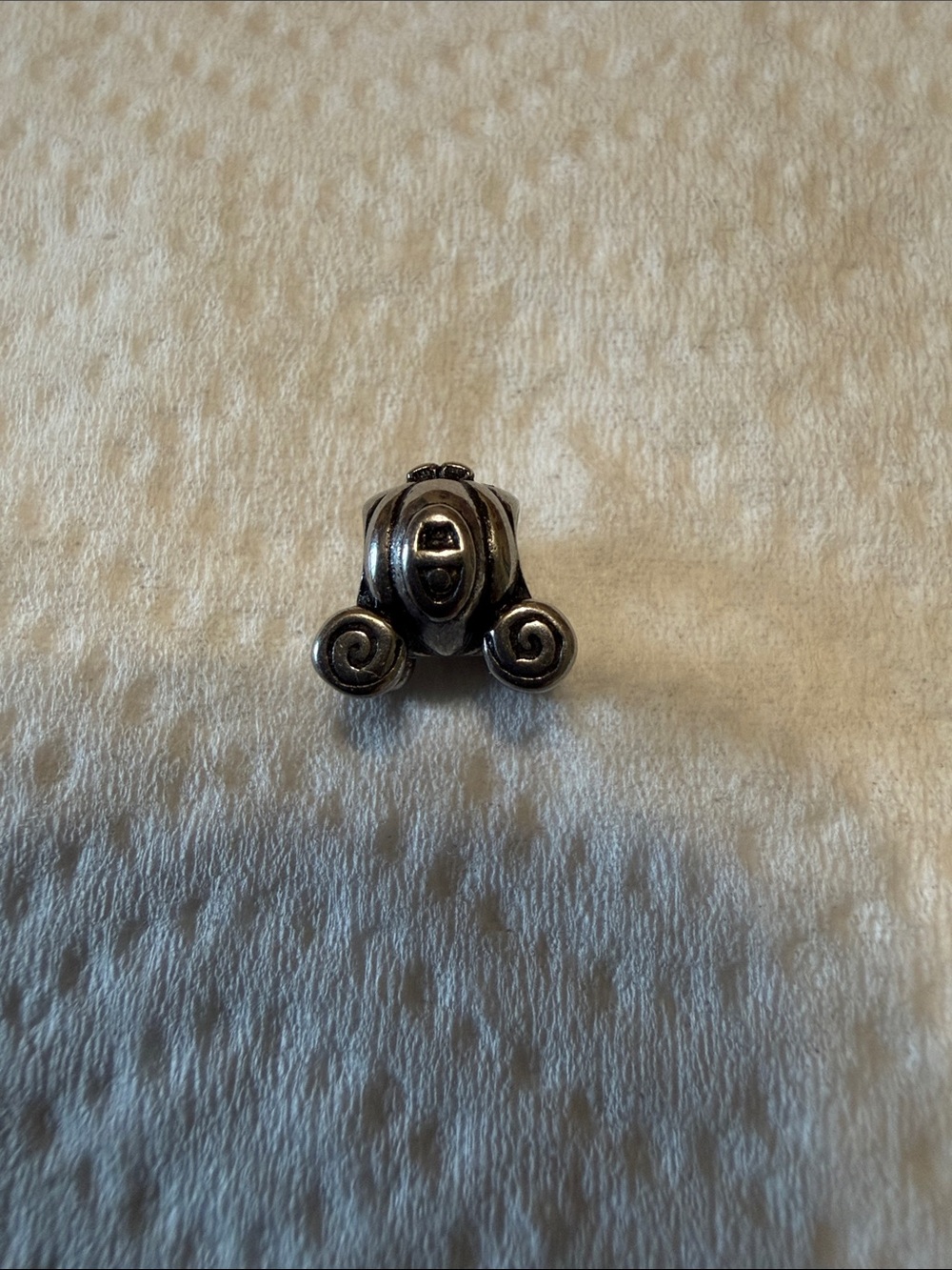 Sterling Silver Fairy Tale Carriage Charm - Silver